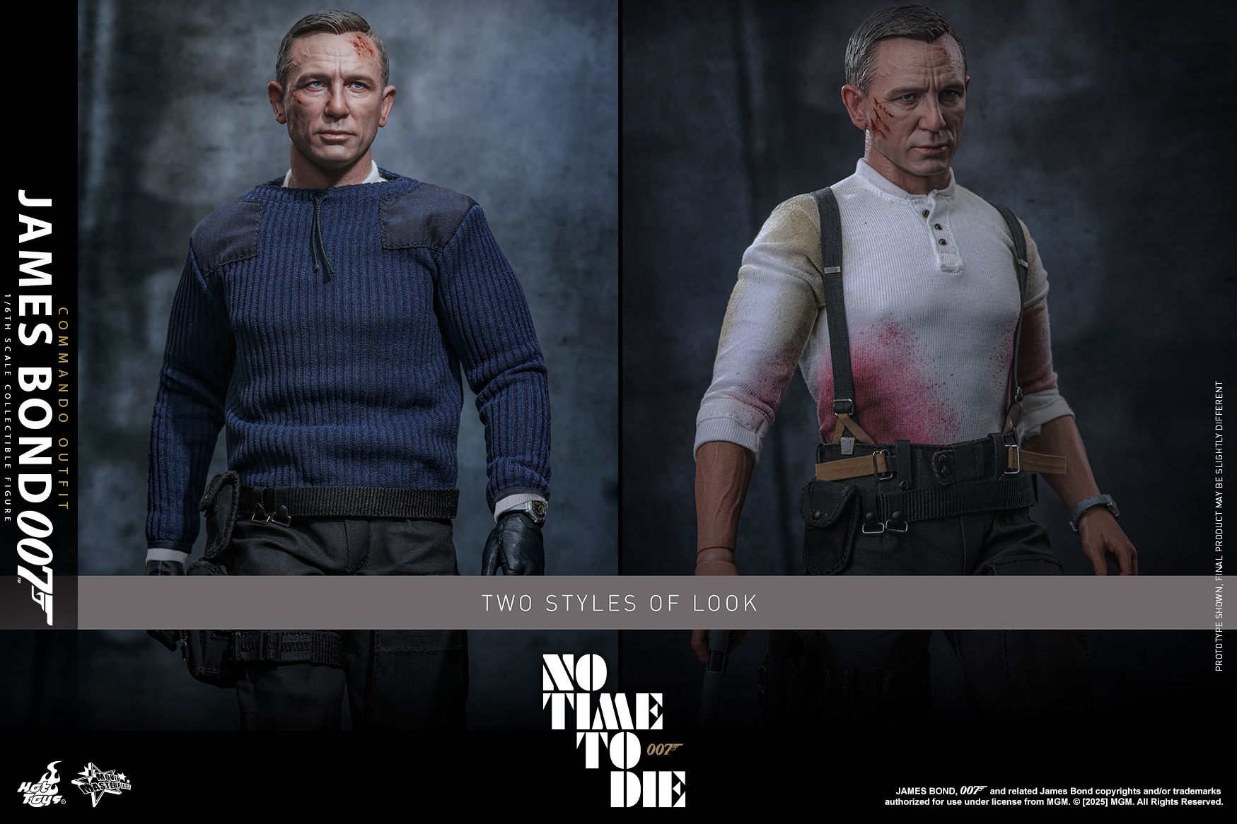 25/08/2568 Hot Toys MMS804 No Time To Die - James Bond (Commando Outfit)