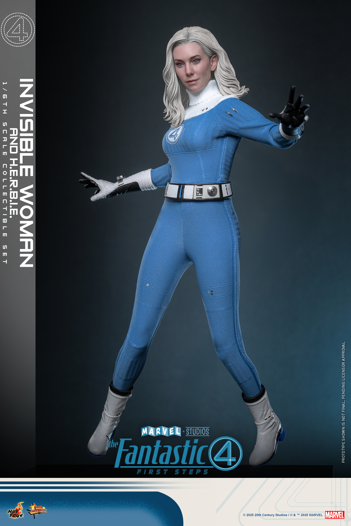 25/08/2568 Hot Toys MMS824 The Fantastic Four: First Steps - Invisible Woman and H.E.R.B.I.E.
