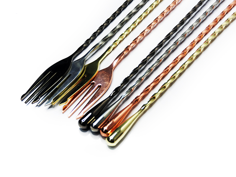 ช้อนบาร์ ยาว 30 cm. ปลายด้ามเป็นส้อม 1630-010