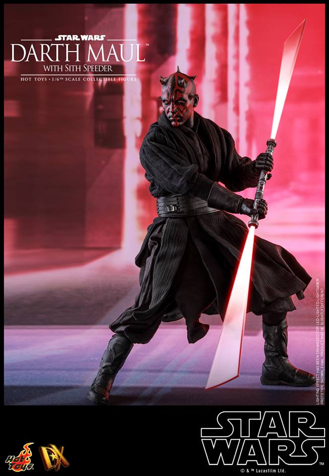 Hot Toys DX17 STAR WARS EPISODE I: THE PHANTOM MENACE - DARTH MAUL WITH SITH SPEEDER