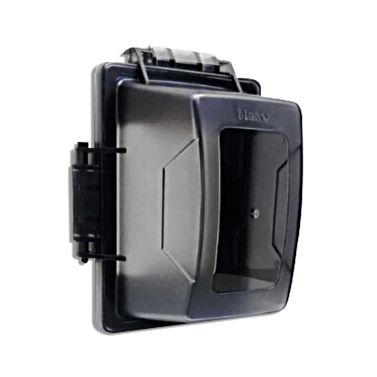 NANO ฝาครอบแผงหน้ากากกันน้ำแบบฝาสูง สีดำ(ฝาดำใส) รุ่น NANO-414CBB (20 ชิ้น/กล่อง)