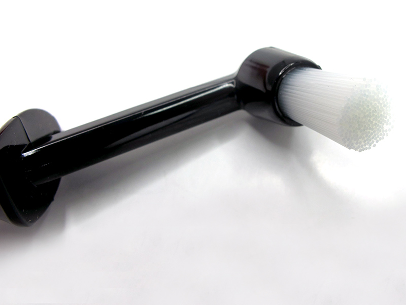 Brush clean coffee machine on handle have spoon