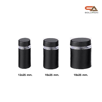 หมุดลอยสแตนเลส สีดำ ยึดกรอบภาพอะคริลิค หรือหมุดยึดกระจก (สั่งขั้นต่ำ 12 ตัว)