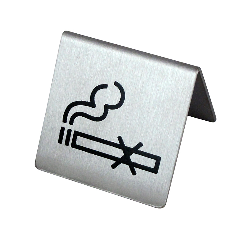 No smoking stainless sign (s) 1617-024
