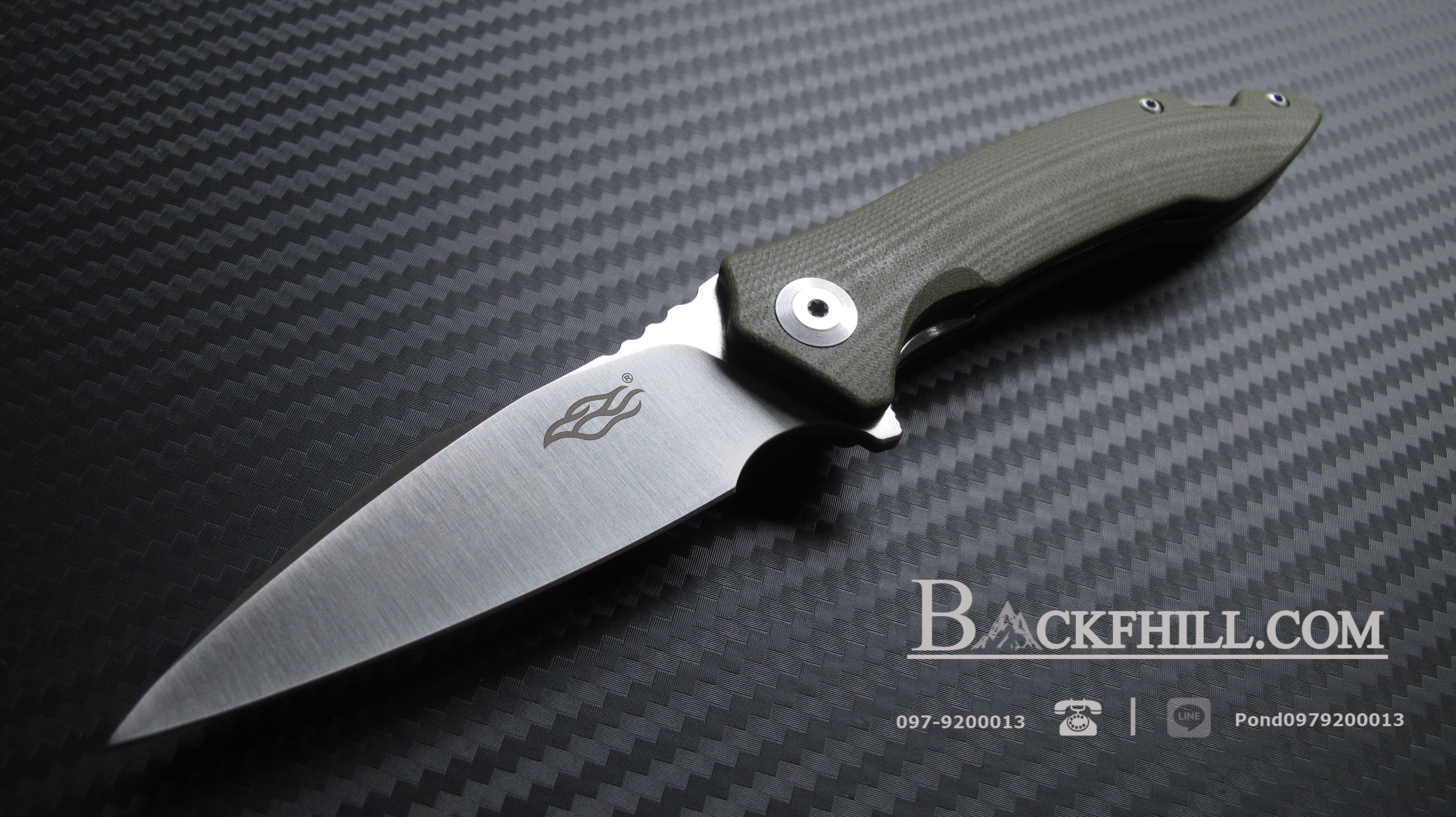 มีดพับ Ganzo กานโซ่ รุ่น FH51-GR / D2 Steel / ของแท้ 100%