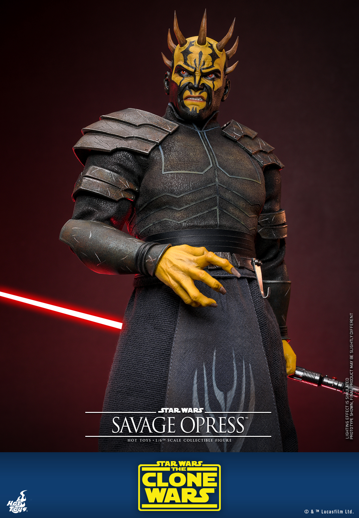 Hot Toys TMS136 Star Wars: The Clone Wars - Savage Opress