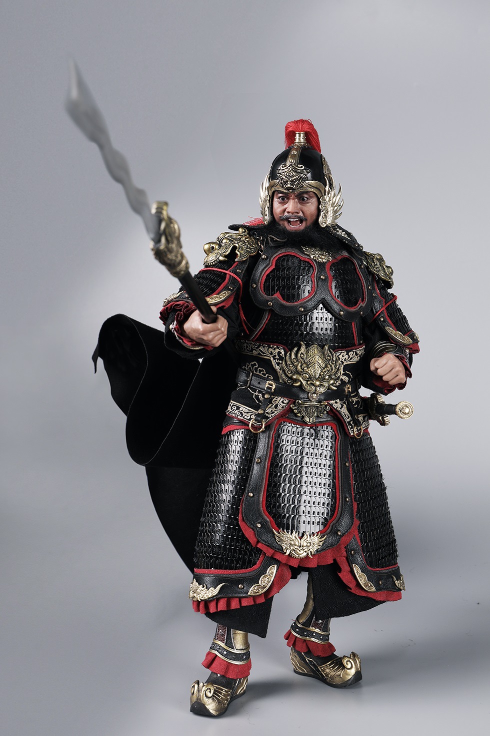 303TOYS MP014 + MP015 1/6 THREE KINGDOMS SERIES - ZHANG FEI YIDE (EXCLUSIVE COPPER VERSION) + (THE STEED OF ZHANG FEI)