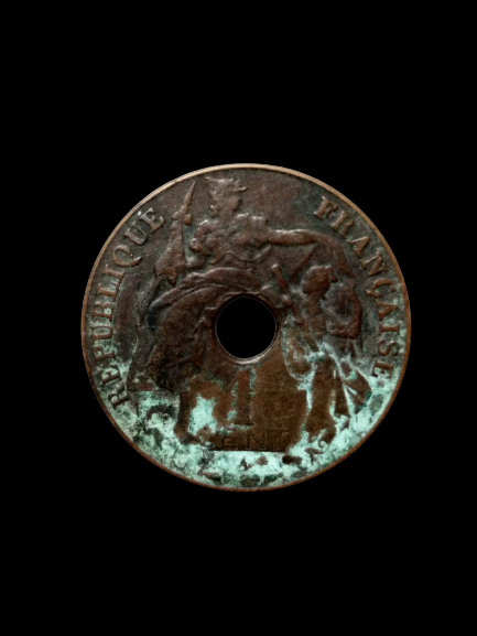 E099 เหรียญอินโดไชน่า ปี1938 ใช้ในประเทศแถบอินโดจีน ที่ฝรั่งเศสปรกครองอยู่ในสมัยนั้น