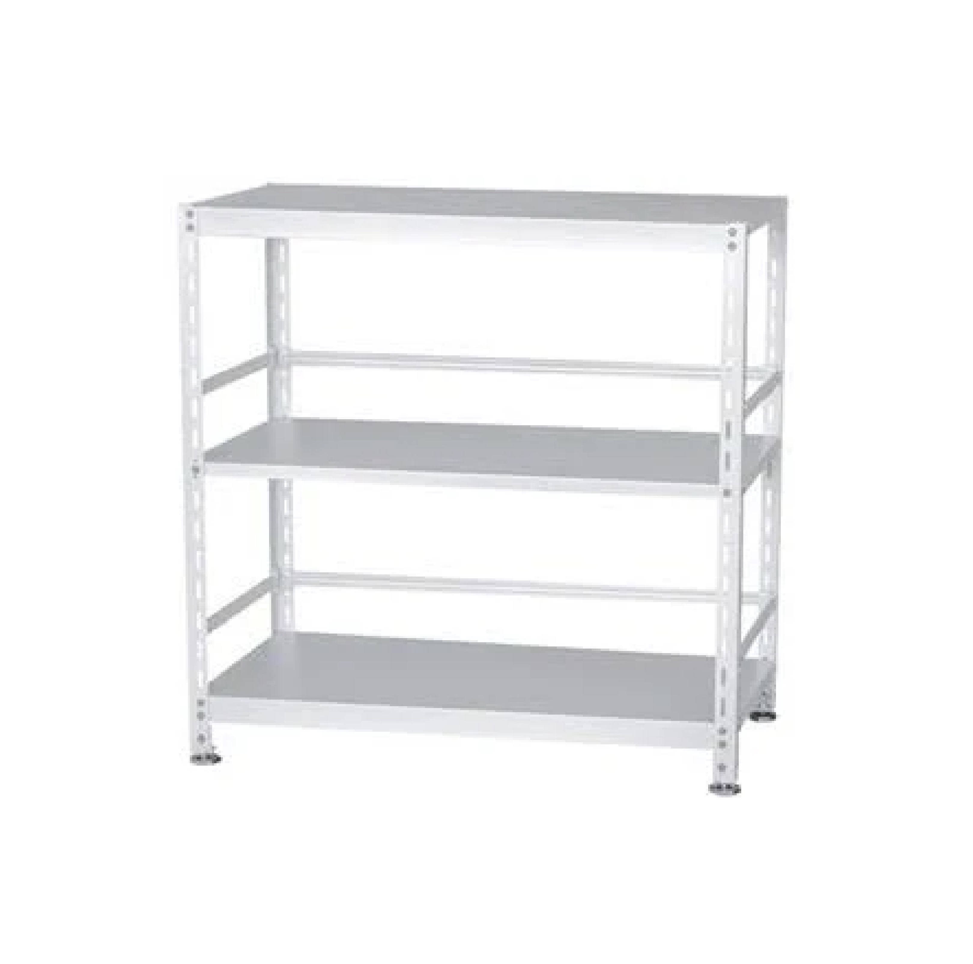 ชั้นวางของอเนกประสงค์พื้นเหล็กพ่นสี 3 ชั้น Slim SANKI รุ่น S-3-ASS-90 ขนาด 90 x 45 x 90 ซม. สีเทา