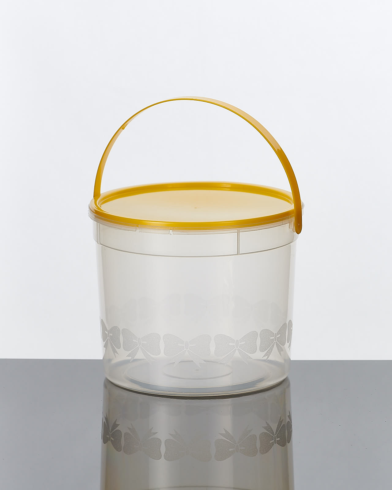 ถังโบว์ใหญ่ ขนาด 1500ml + ฝา + หู จำนวน 12ชุด