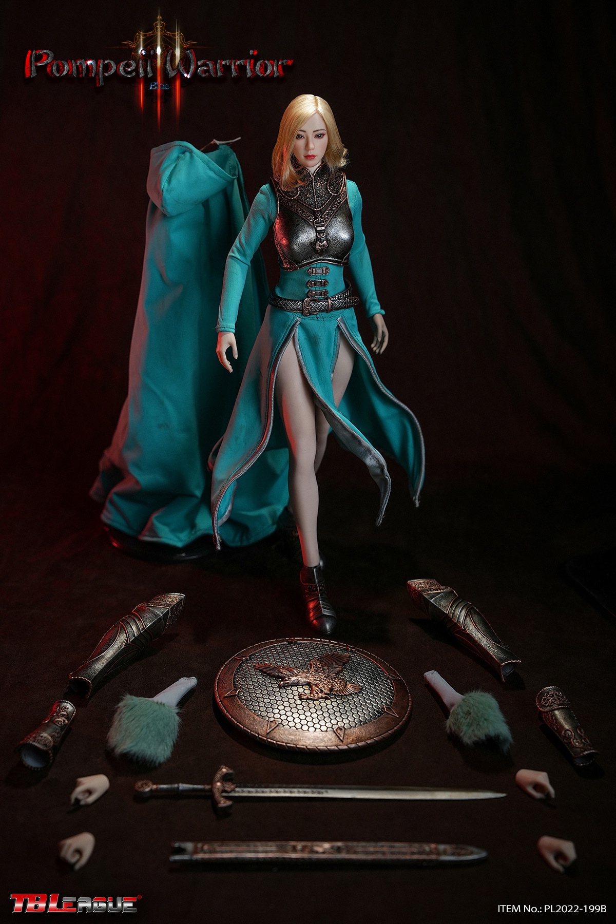 TBLeague PL2022-199B 1/6 Pompeii Warrior Blue