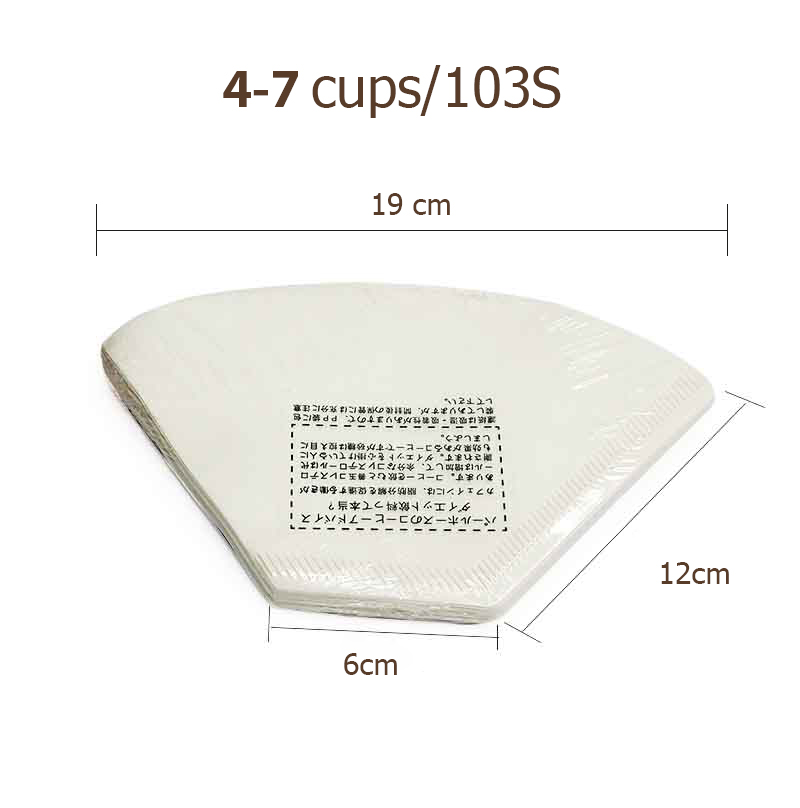 กระดาษกรองกาแฟ 4-7 คัพ (สำหรับดริปเปอร์ clever รหัส 1610-644 )