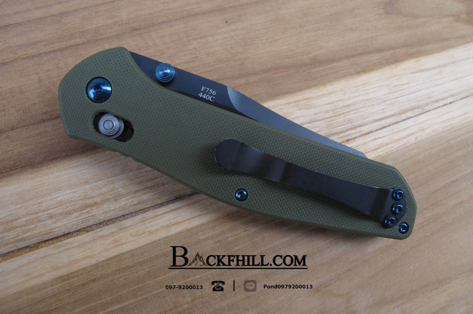 มีด Ganzo รุ่น F7563-GR (สีเขียว)- Firebird G10 Scales Folding Knife.