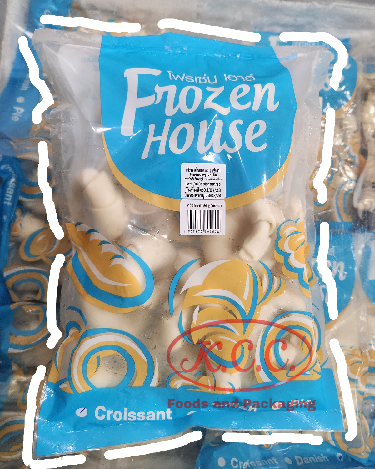 Frozen House - ครัวซองท์ หักขา (60กรัมx25ชิ้น)
