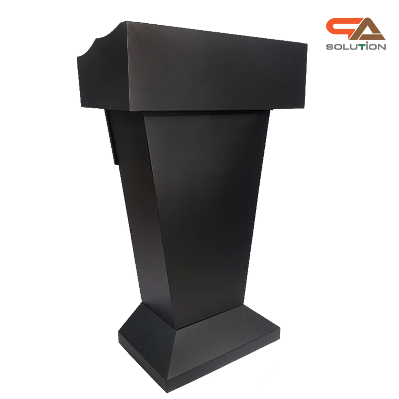 CLEARANCE SALE โพเดียมรปภ. เหล็กสีดำ พร้อมลิ้นชัก ขนาด (W) 69.5 x (L) 36 ซม. สูง 112 ซม.