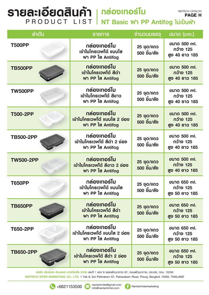 TB-500-2PP กล่องอาหาร 2 หลุมดำ 500ml. + ฝาใส (25 ชุด) สอบถามราคาล่าสุดได้ที่ Line : @kccfood