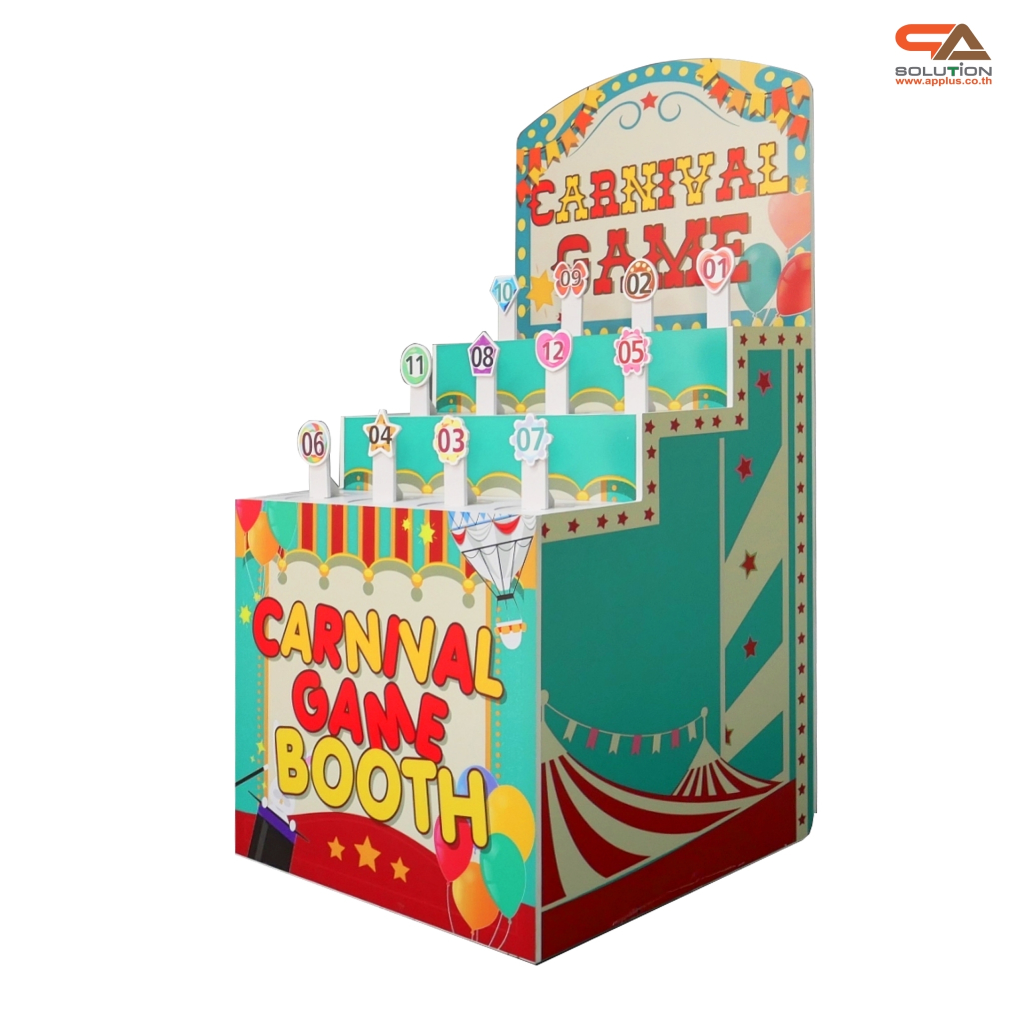 เกมส์ CARNIVAL โยนห่วงคล้องแท่ง ขนาด (W) 80 x (L)64 x (H)160 cm. ชุดแท่งตั้งพร้อมห่วง 36 อัน (คละสี คละขนาด)