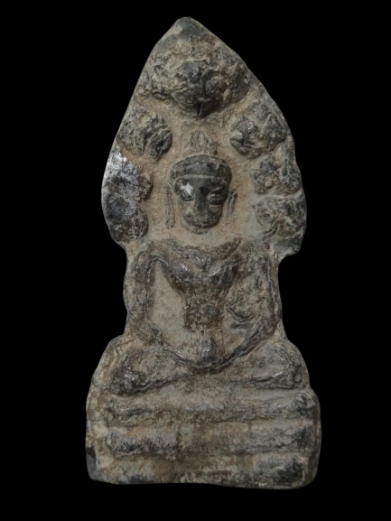 A437 พระนาคปรกเนื้อชินตะกั่วสนิมแดง กรุวัดพระศรีมหาธาตุ จ.ลพบุรี