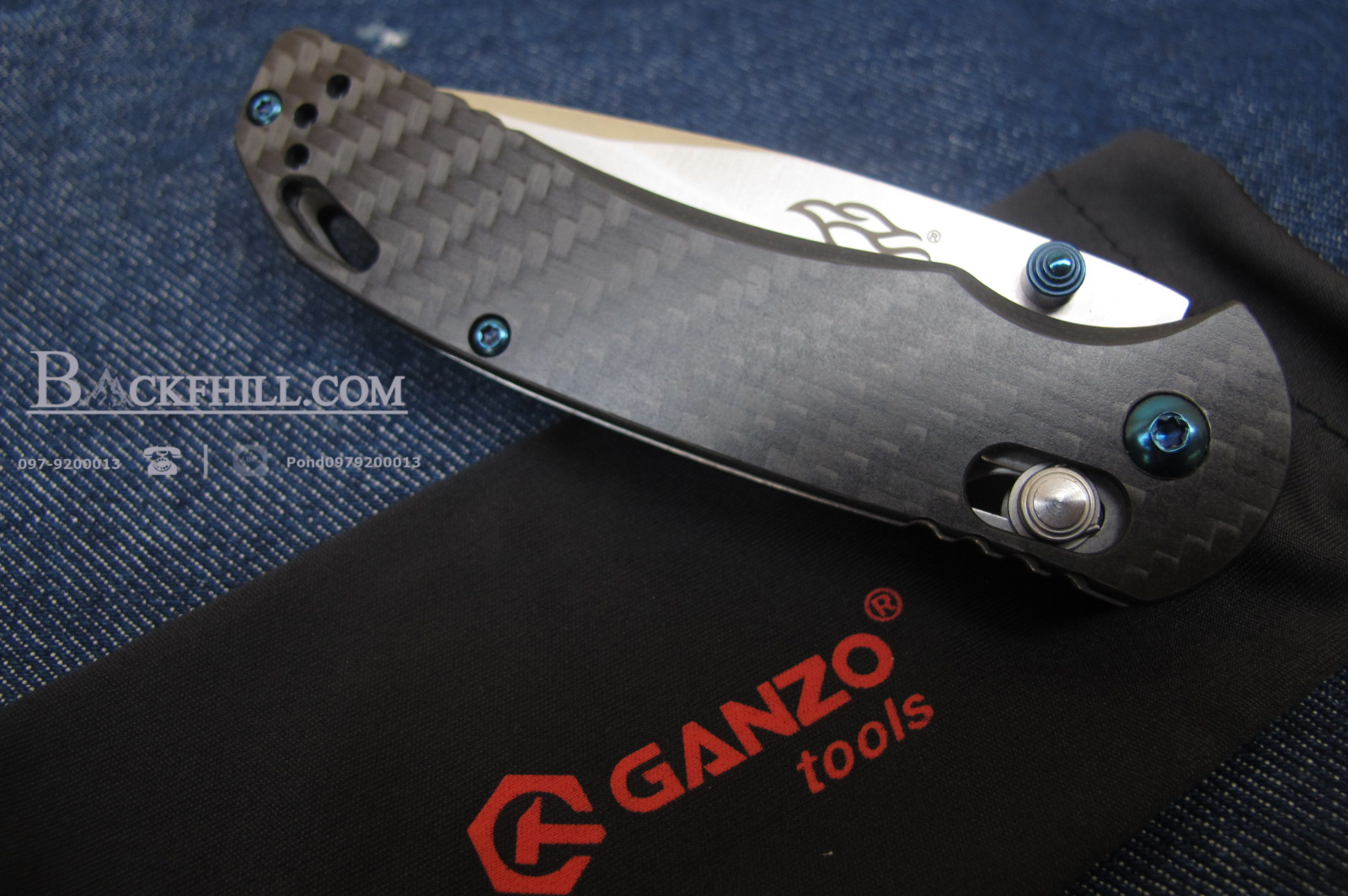 มีดพับ Ganzo Firebird รุ่นเล็ก F753M1-CF ด้ามคาร์บอนไฟเบอร์ ของแท้ 100%