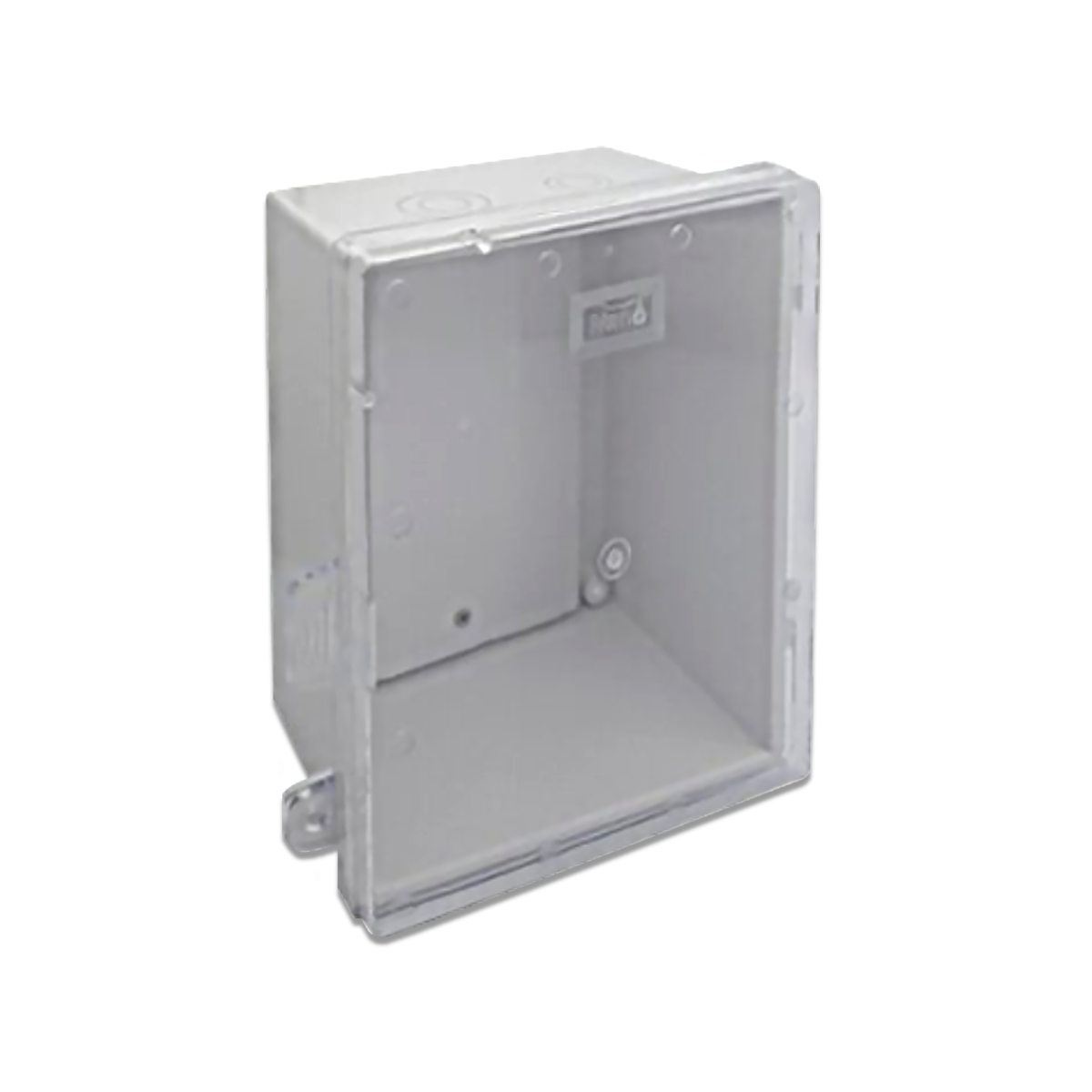 NANO ตู้กันน้ำพลาสติก ขนาด 8.5x9.5x5" สีขาว(ฝาใส) รุ่น NANO-22CW (10 ชิ้น/กล่อง)