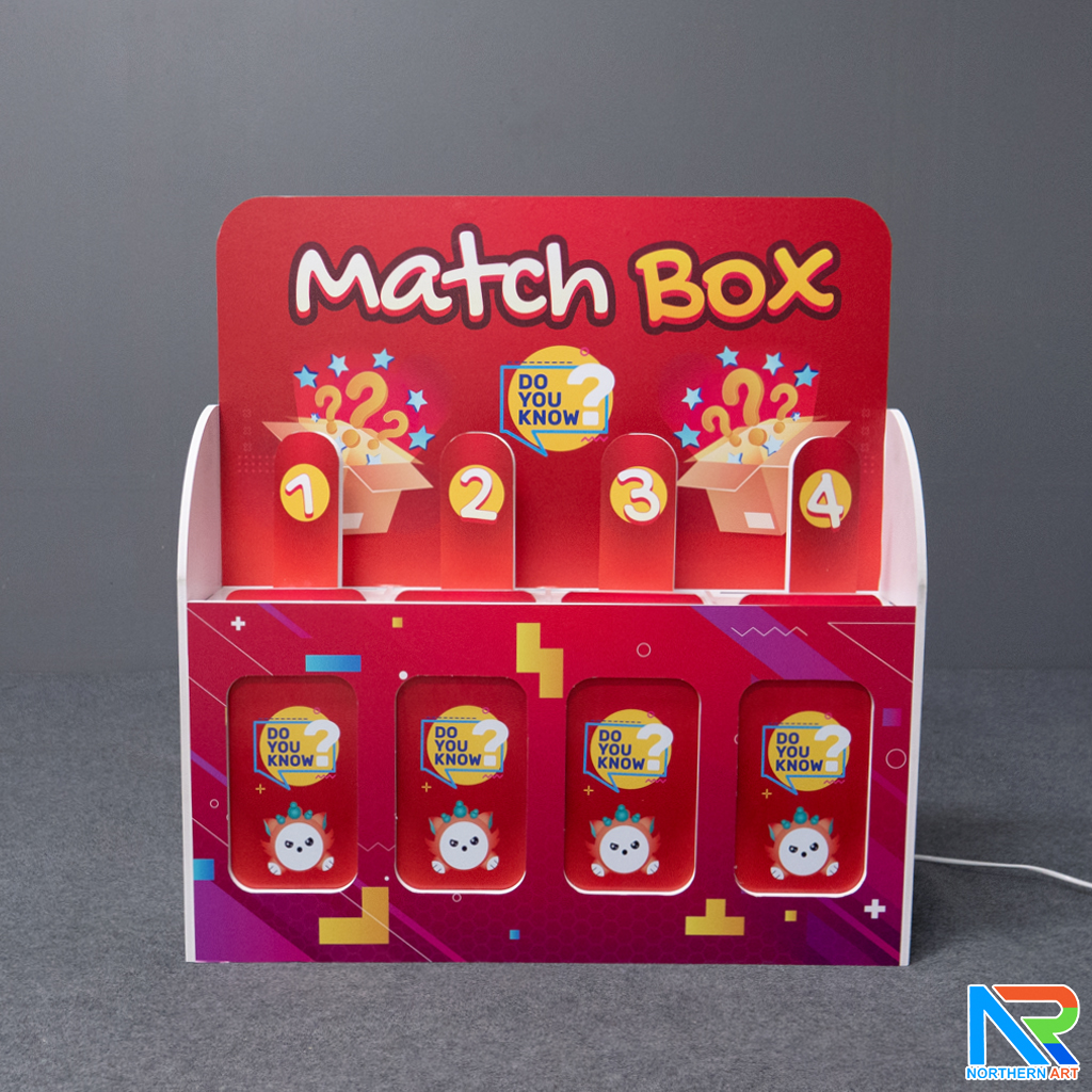 เกมส์จับคู่ เกมส์เรียงแท่ง ตั้งโต๊ะ ขนาด (W)66.5 x (D)15 x (H)70 cm. พร้อมไฟ LED เพิ่มความสว่าง