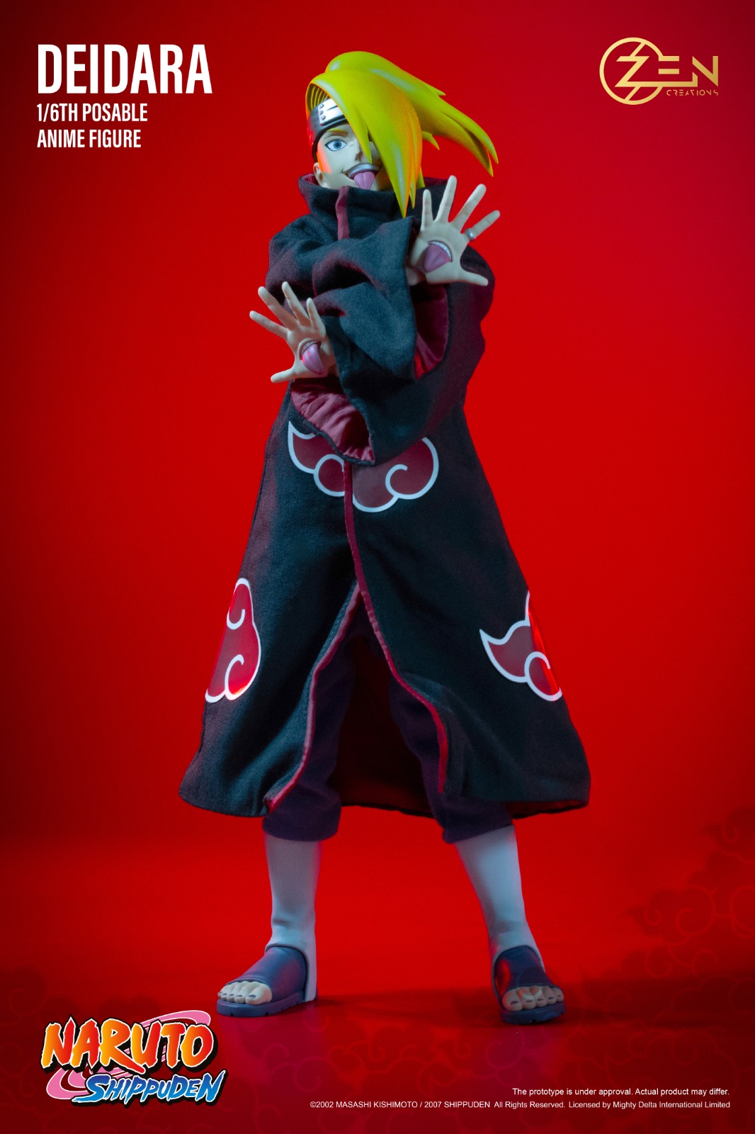 Zen Creations PAF004S Posable Anime Figure (PAF) Deidara (Standard Version)