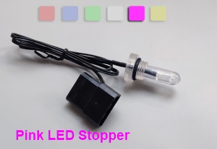 Stoper LED, จุกปิดรูแทงค์ ขนาด 1/4" *Pink
