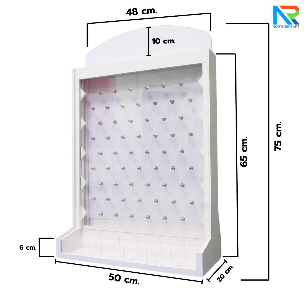 เกมส์หย่อนเหรียญตั้งโต๊ะ ขนาด (W)50 X (D)20 X (H)75 cm. พร้อมเหรียญพลาสติกคละสี 10 เหรียญ