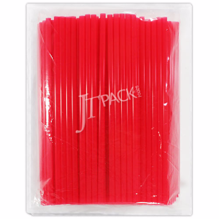 หลอดตรง 8 มิล (8 x 21 mm.) สีแดง (250เส้น)