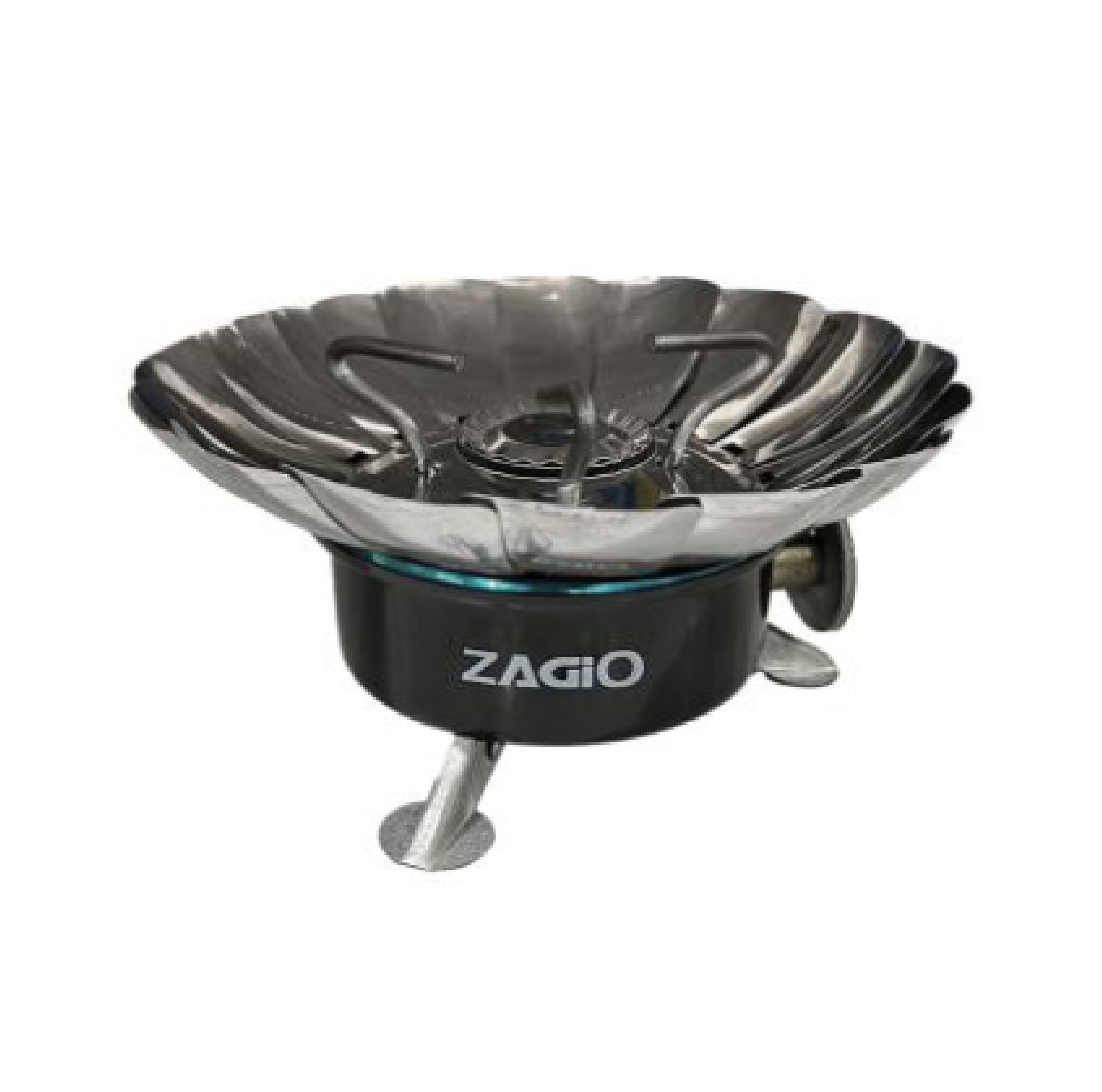 เตาแก๊สปิกนิกแบบพกพา (มีแผ่นกันลม) ZAGIO รุ่น ZG-1554 สีเทา