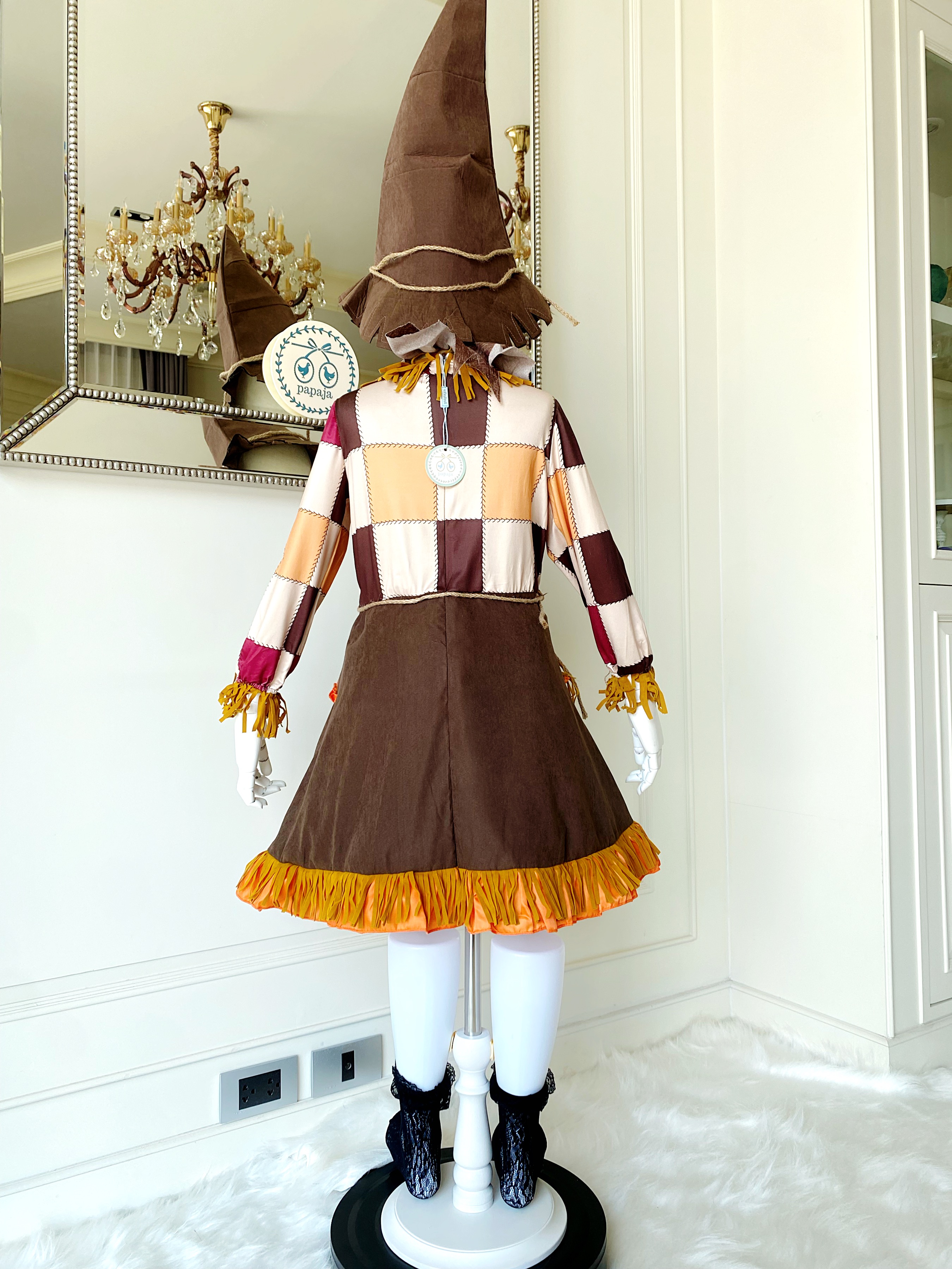 (HW) ชุดฮาโลวีน&คอสเพลย์ ชุดเอลฟ์ รุ่นสีเอิร์ธโทน (Elf) พร้อมหมวก ถุงเท้าและของตกแต่ง