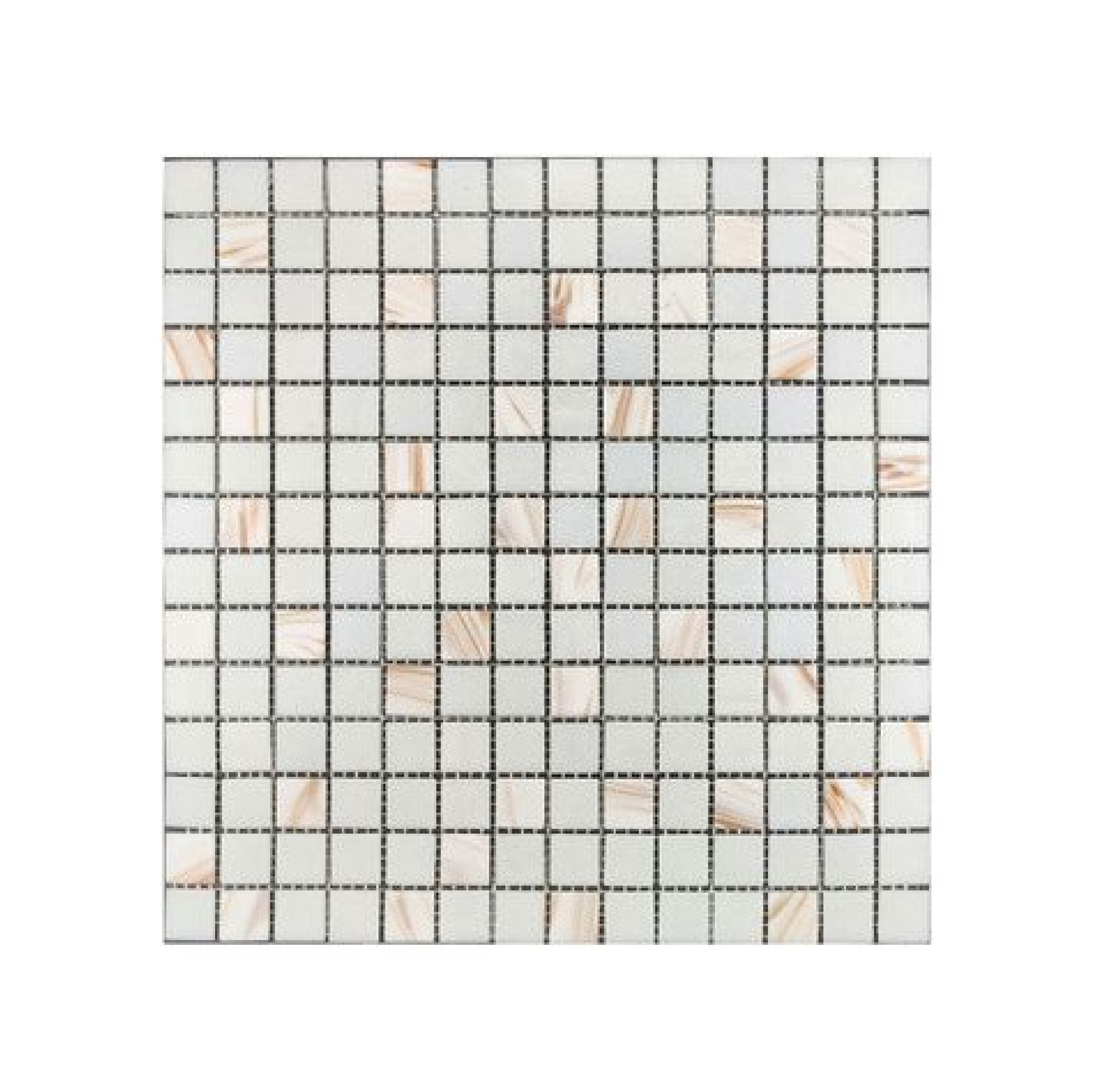 กระเบื้องโมเสกแก้ว KASSA รุ่น KMS-CH10 ขนาด 30 x 30 ซม. สีขาว