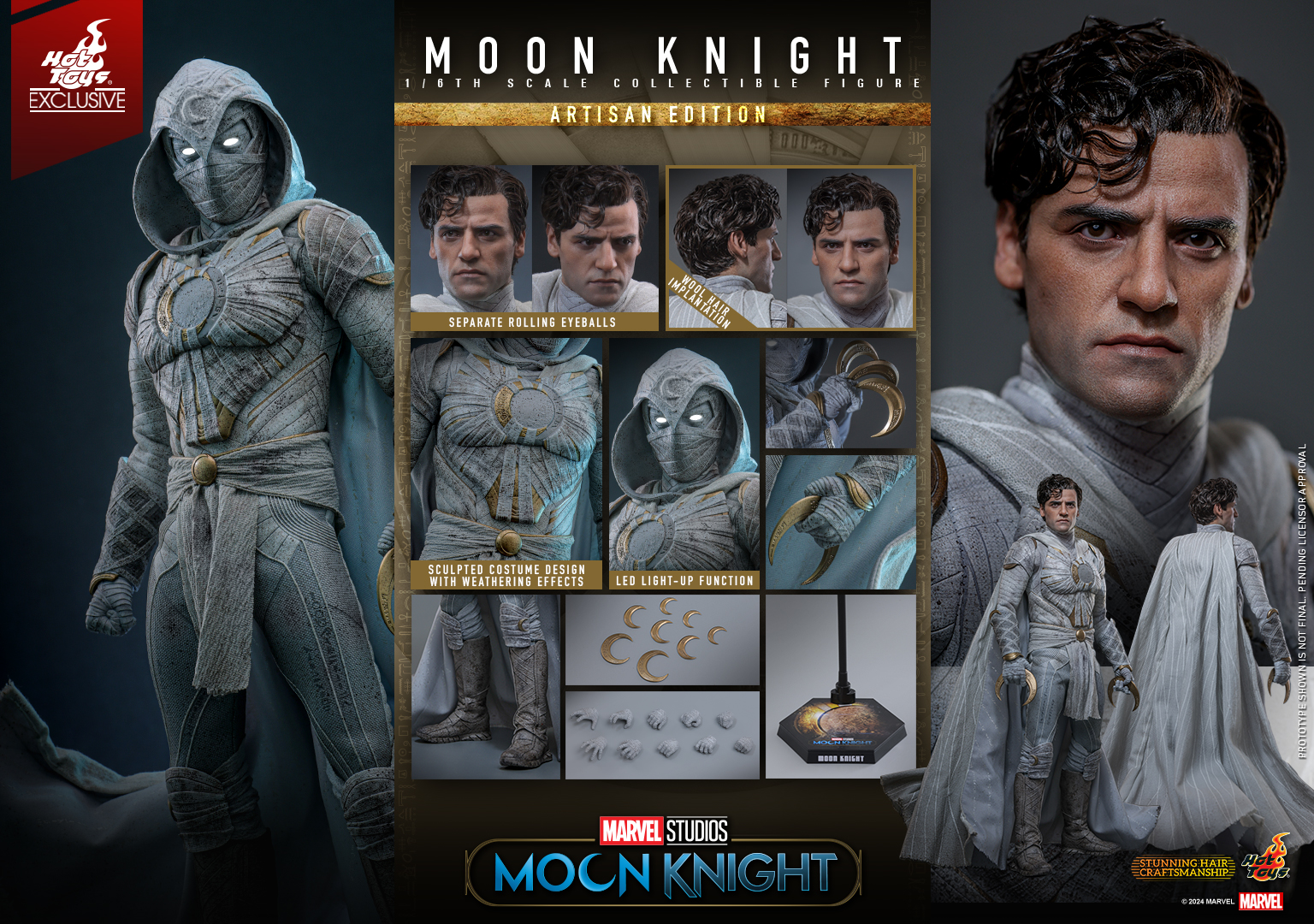 Hot Toys TMS140AE Moon Knight - Moon Knight [Artisan Edition] (Hot Toys Exclusive)