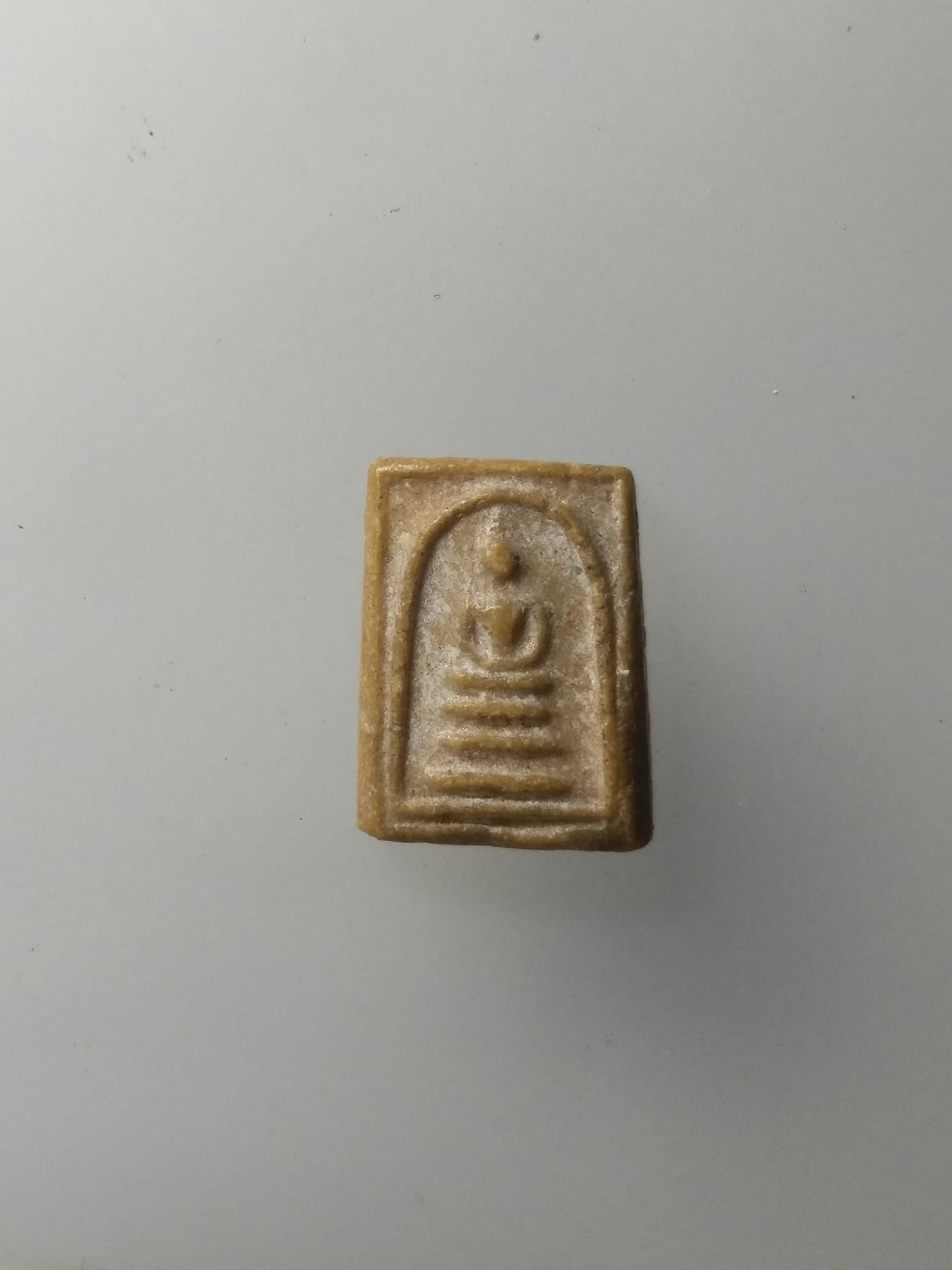 G978 สมเด็จผงน้ำมัน พิมพ์จิ๋ว หลังเรียบ