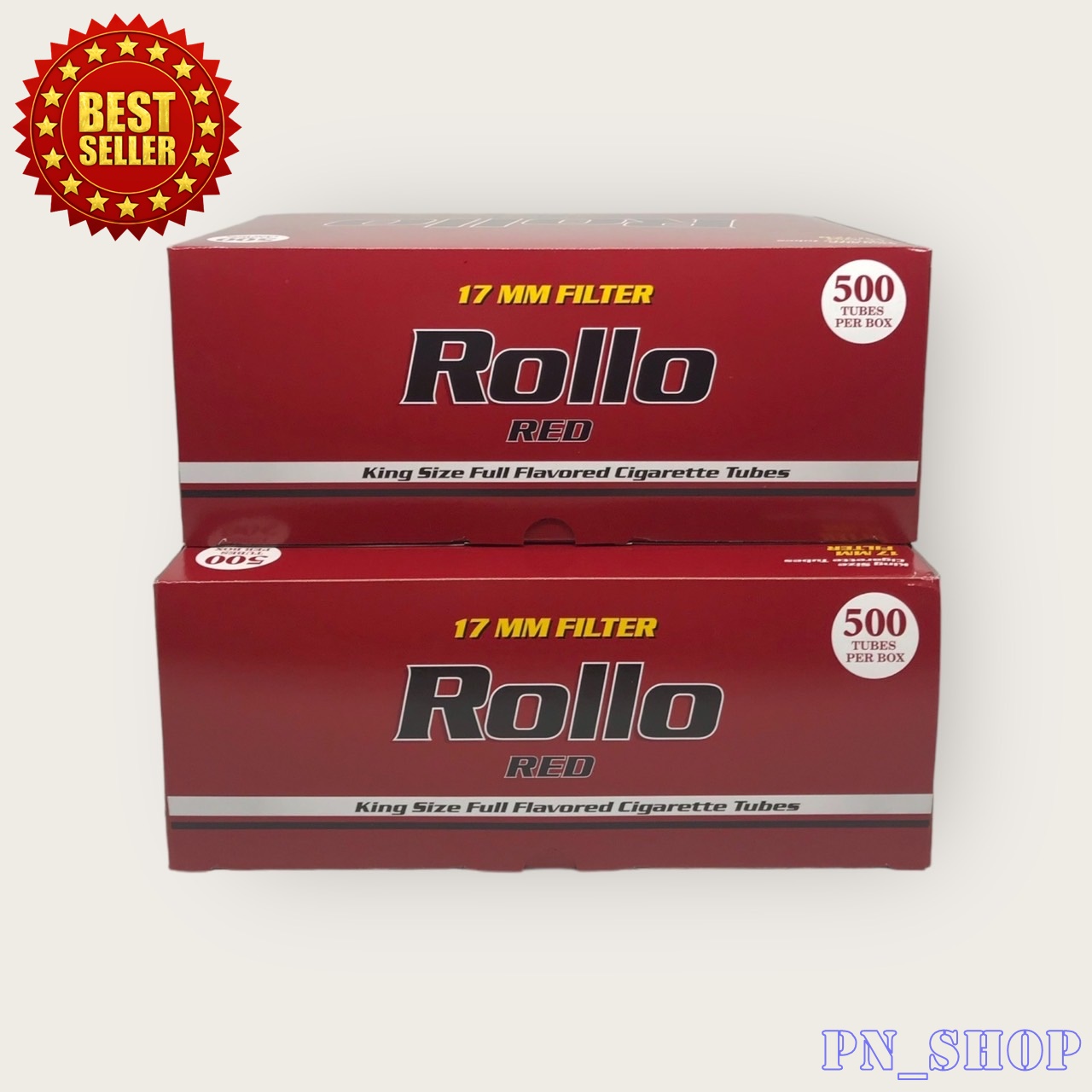 ก้นกรองบุหรี่ มวนเปล่าบุหรี่ ก้นกรองเปล่าบุหรี่ บุหรี่ทำมือ Rollo RED คุณภาพสูงอัดง่ายใช้งานสะดวก แบบมวนร้อน จำนวน 1000 มวน