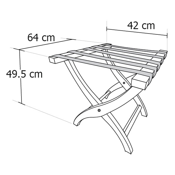 Luggage rack five lines 0609-038