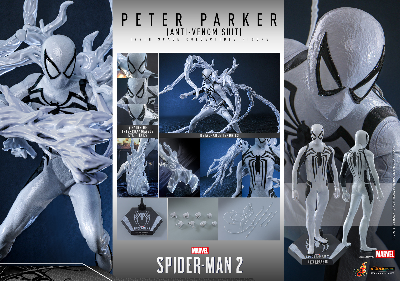 Hot Toys VGM69 Marvel's Spider-Man 2 - Peter Parker (Anti-Venom Suit)