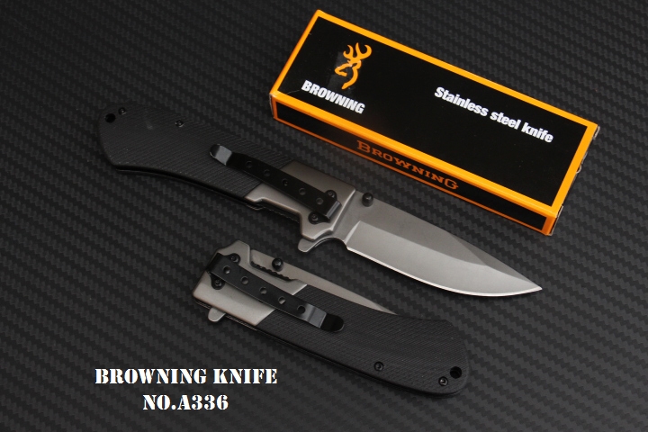 มีดพับ BROWNING A336 ใบมีด 5Cr15mov ด้ามจับ G10