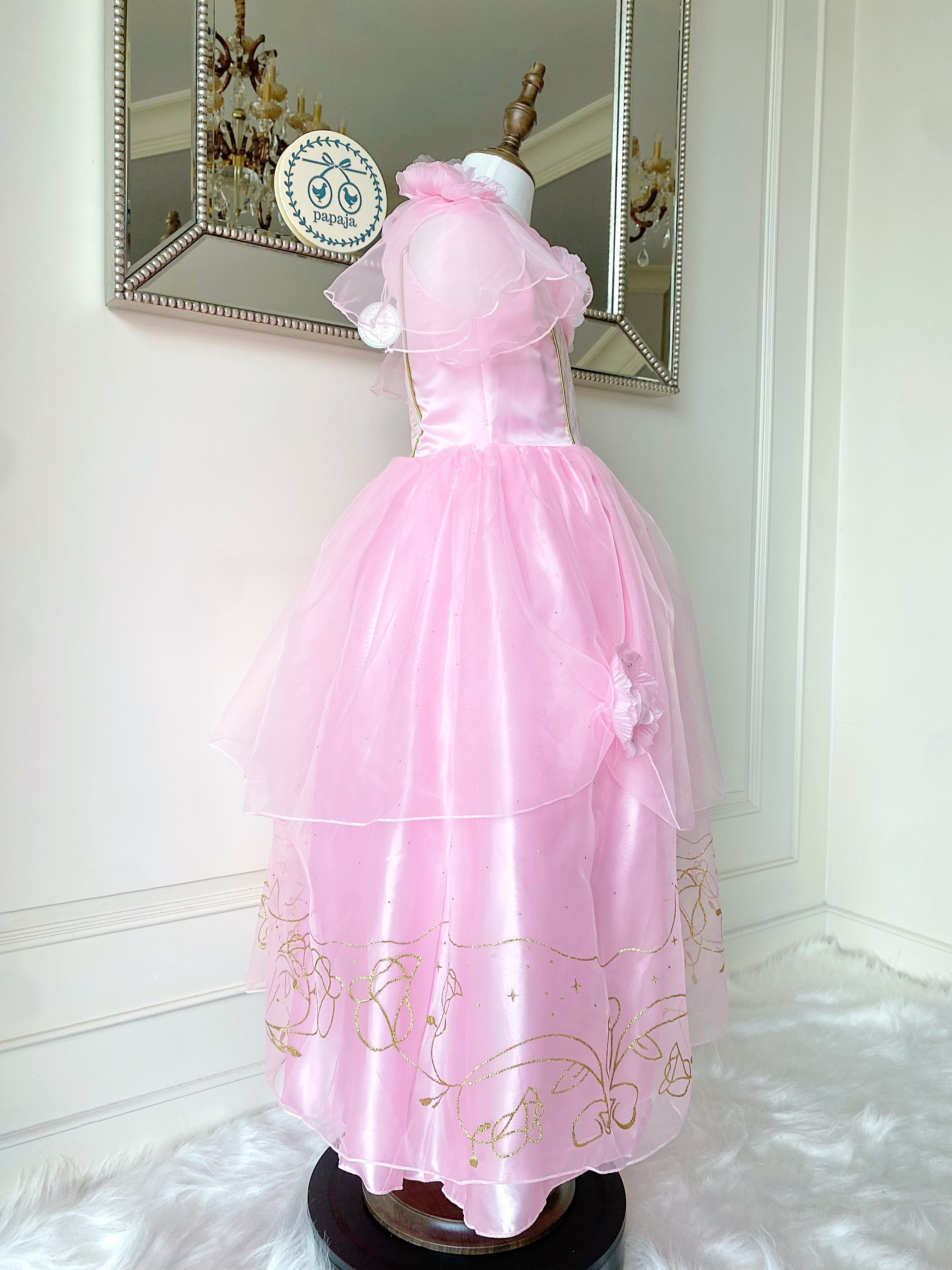 ชุดเจ้าหญิงออโรร่า รุ่นสีชมพูหวานหยดย้อย