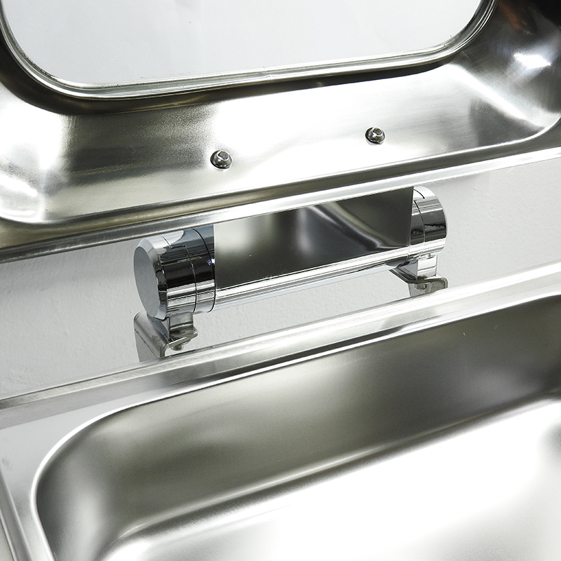 หม้ออุ่นอาหาร 6 ลิตร ทรงเหลื่ยม ฝากระจก