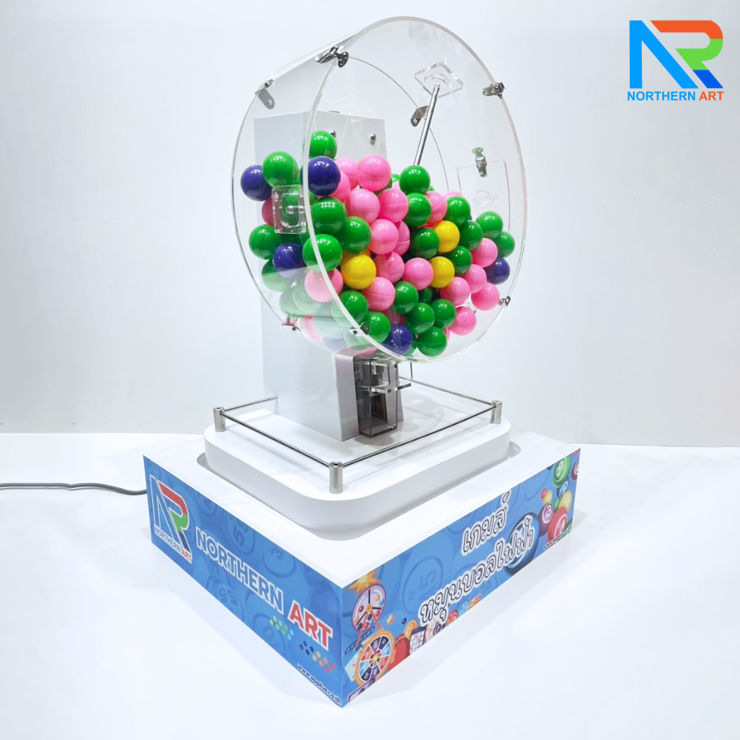 เช่าเกมส์หมุนบอลไฟฟ้า ตั้งโต๊ะ ขนาด (W)51 X (L)44.5 X (H)73 cm. หมุนได้ 360 องศา (ไม่รวมลูกบอล)