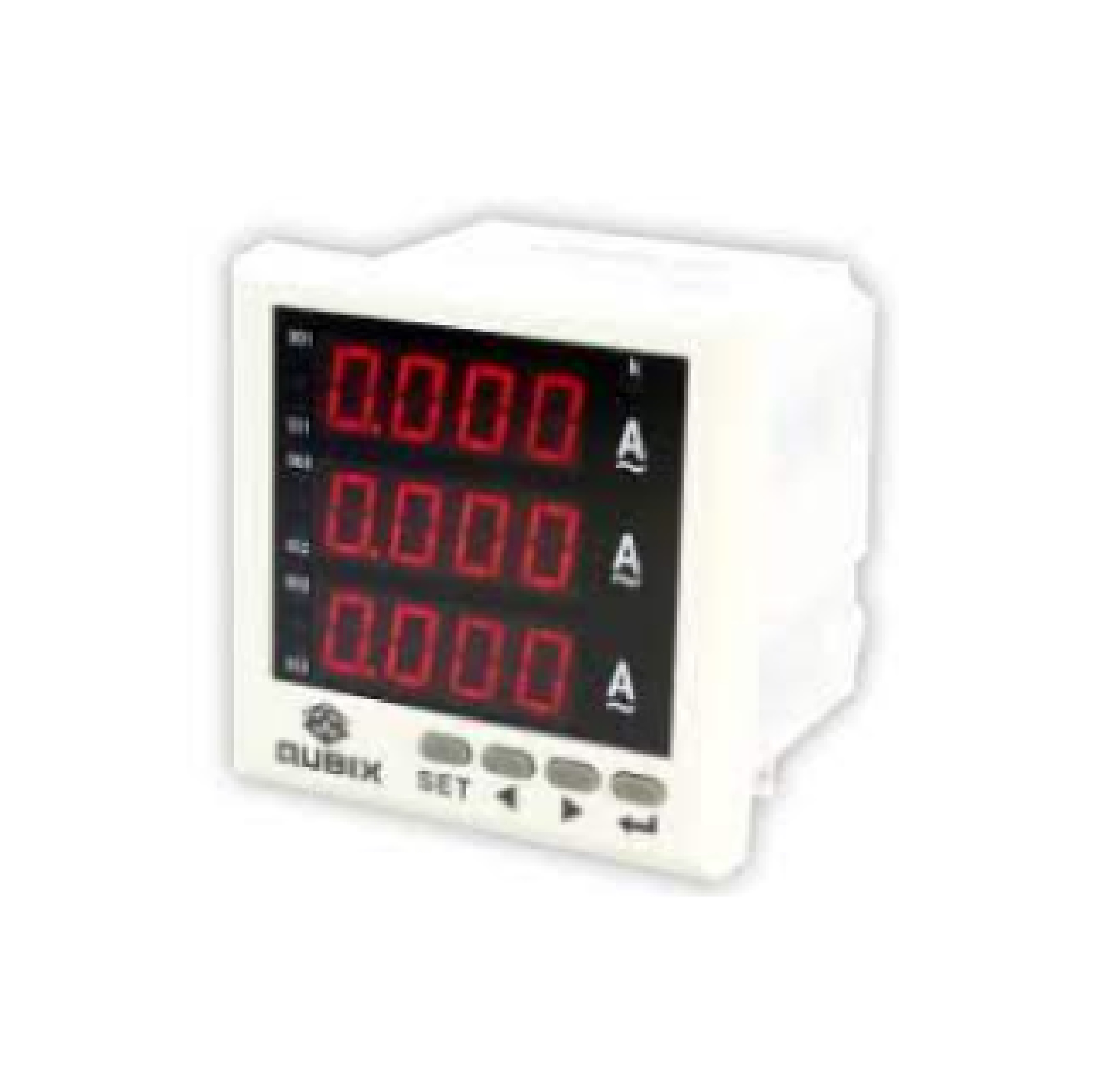 Qubix Panel Meter รุ่น HL-S96-5 3AVHz-5 พาแนลมิเตอร์ 3เฟส 96x96 mm ดิจิตอล กระแส แอมป์ x3 แรงดัน โวลท์ x1 (V-A-Hz) มัลติฟังก์ชันมิเตอร์