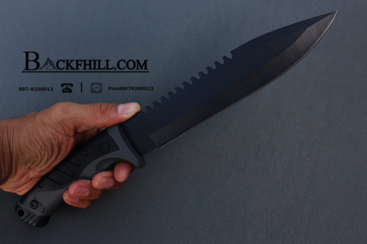 มีดใบตาย COLUMBIA รุ่น 4403A ใบมีดรมดำ CABON STEEL พร้อมซองไนลอน