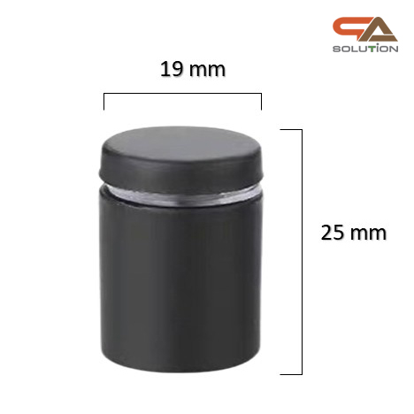 หมุดลอยสแตนเลส สีดำ ยึดกรอบภาพอะคริลิค หรือหมุดยึดกระจก (สั่งขั้นต่ำ 12 ตัว)