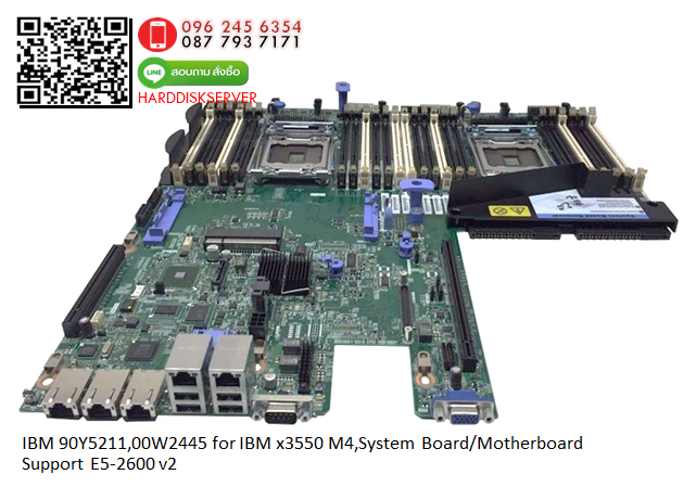 IBM,90Y5211,00W2445,IBM,x3550 M4,System Board,Motherboard,Support,E5-2600 v2