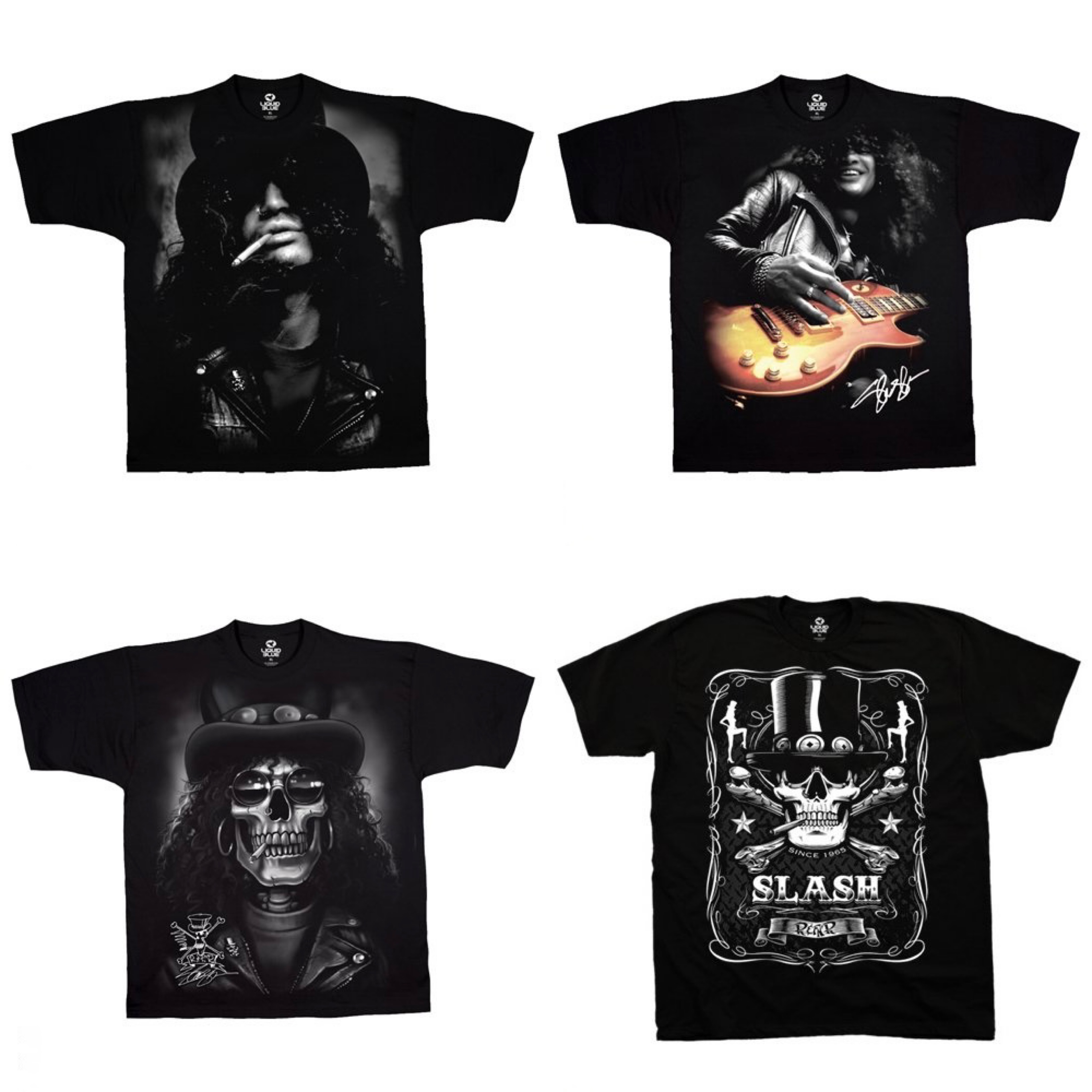 🇺🇸เปิด PREORDER เสื้อวง SLASH T-SHIRT ลิขสิทธิ์ของแท้ USA จาก LIQUID BLUE🤘🔥