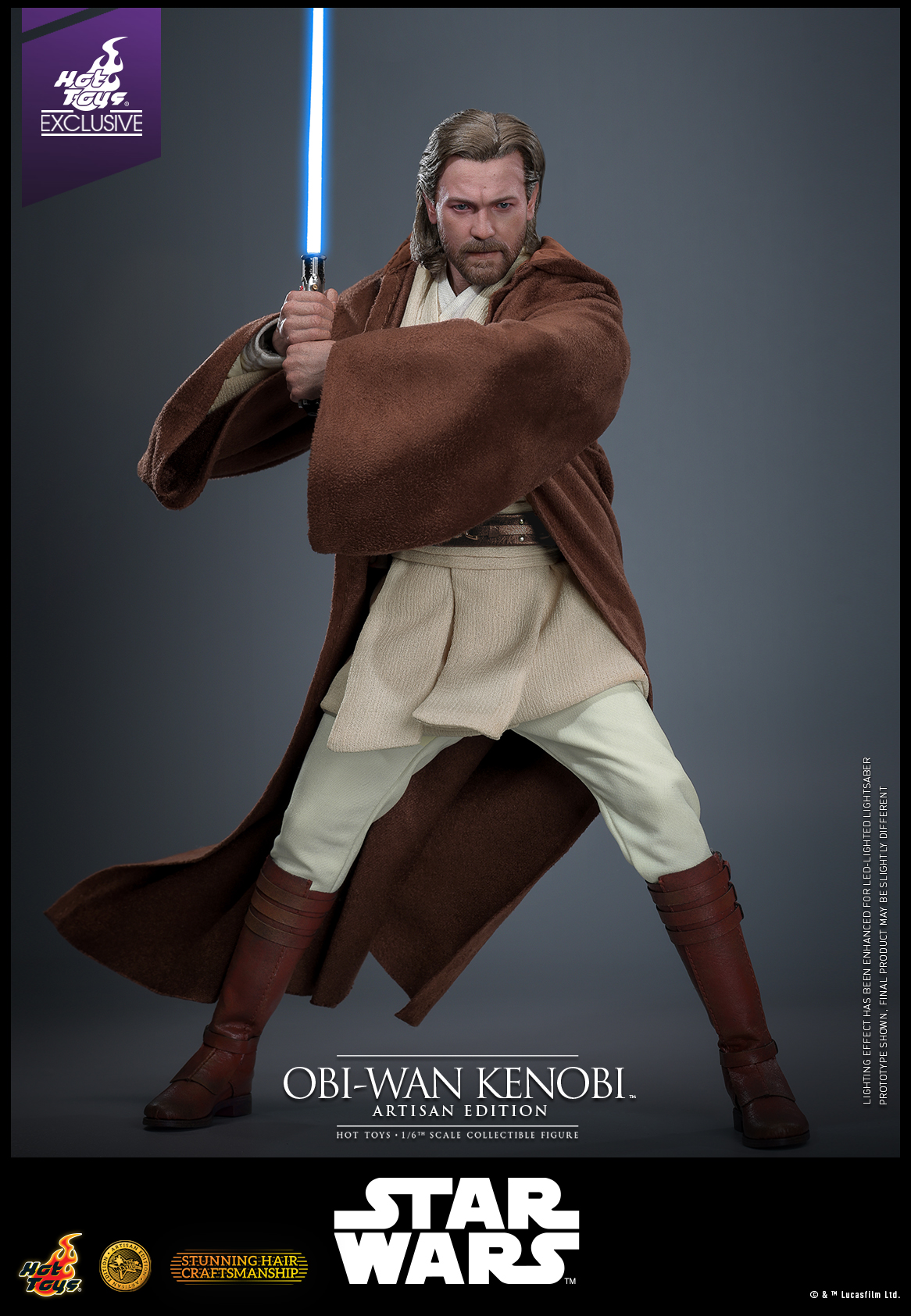 Hot Toys MMS809AE Star Wars: Attack Of The Clones - Obi-Wan Kenobi (Artisan Edition) [Hot Toys Exclusive]