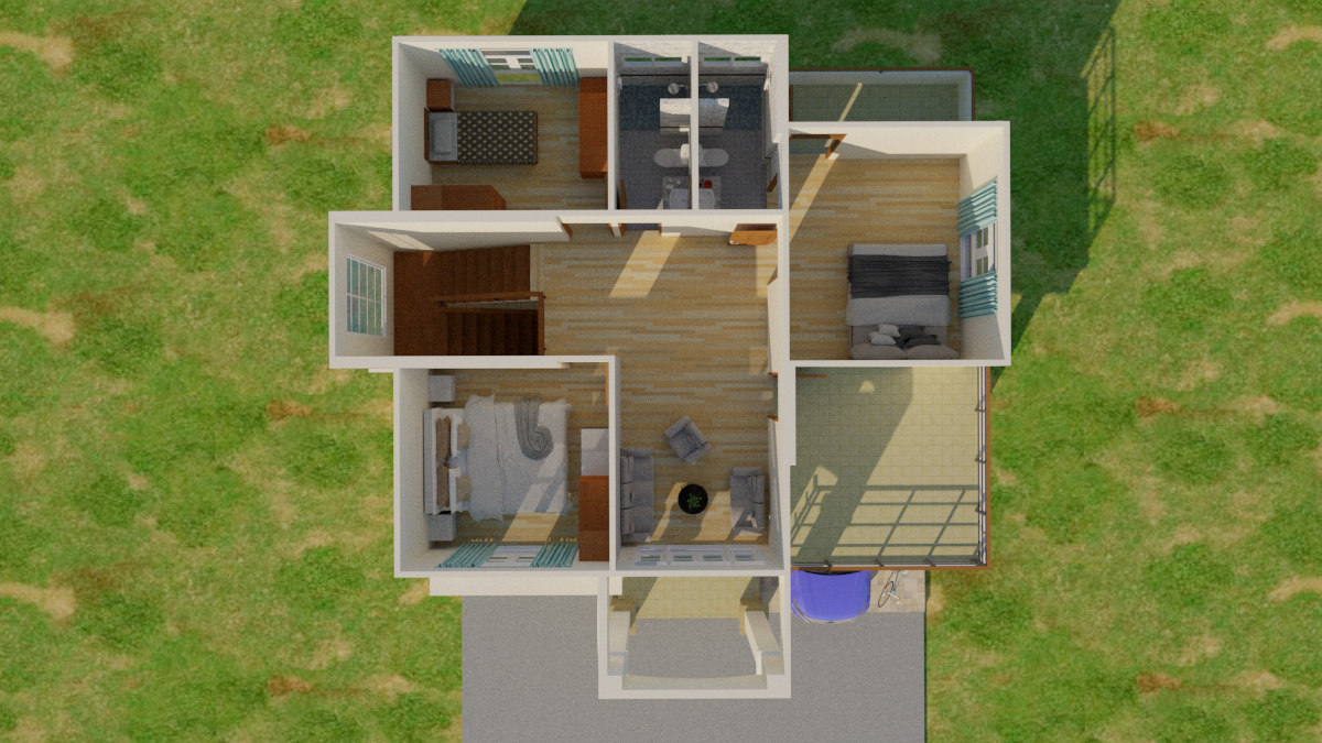 แบบบ้าน 2ชั้น ทรงปั้นหยา