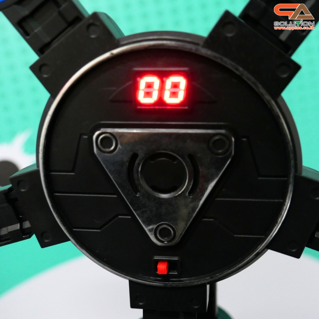 เกมส์ยิงเป้าหมุน เป้าหมุน 360 องศา จำนวน 10 เป้า จอ LED นับคะแนน พร้อมปืนกระสุนโฟม 1 ชุด