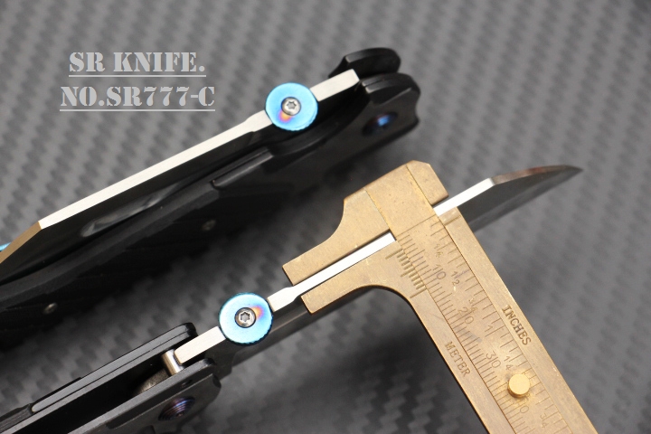 มีดพับ SR KNIVES รุ่น SR777C New divide. ใบ Stainless Steel 5Cr13MOV ด้ามจับ G10 แท้ระบบเฟรมล็อค สำเนา